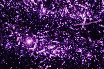 purple tinsel background