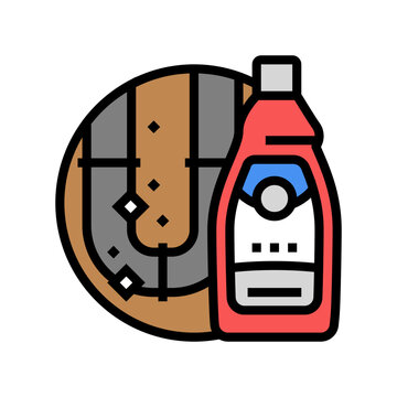 Drain Cleaner Detergent Color Icon Vector Illustration