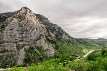 Scenic view of the Provo Canyon in Utah, United States