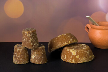 Cubes panela or sweet sugar cane, typical food of Colombia