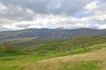 Fototapeta na wymiar Southeast Maui past Hana on the backside of Haleakala Crater in Hawaii