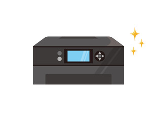 Obraz premium インクジェットプリンター アイコン ベクターイラスト