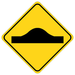 Uneven road surface sign