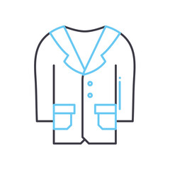 garment line icon, outline symbol, vector illustration, concept sign