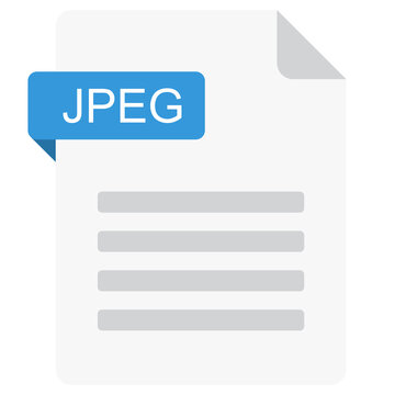 JPEG file icon. JPEG document type
