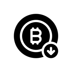 bitcoin glyph icon