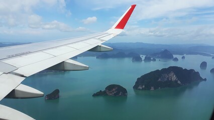 Flying over Phuket, Thailand