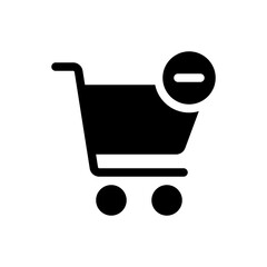 remove from cart glyph icon