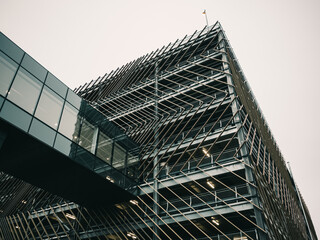 Footbridge to a building