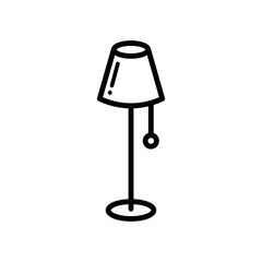 floor lamp icon vector design template simple and clean