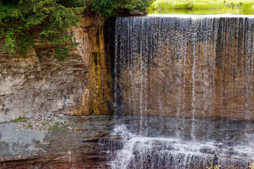 Rocky Waterfall in Ontario, Canada