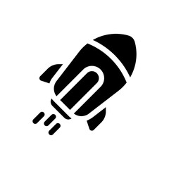 rocket glyph icon