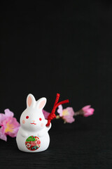 2023年　卯年　年賀状　背景　お正月