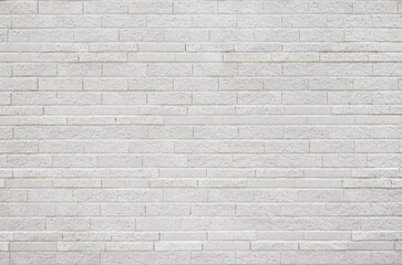 White brick tile wall texture background. Vintage and modern exterior or interior backdrop design.