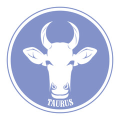 Taurus zodiac with transparant background