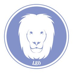 Leo zodiac with transparant background