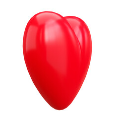 Fototapeta premium red heart 3d icon.