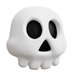 Obraz premium halloween skull 3d.
