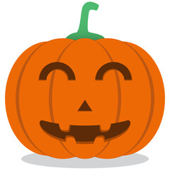 Halloween pumpkin with happy face