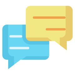 Fototapeta premium chat box flat icon
