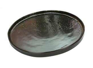 Empty porcelain, Ceramic plate on transparent background png file