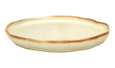 Empty porcelain, Ceramic plate on transparent background png file