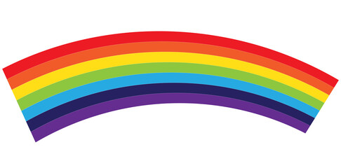 Rainbow color design element