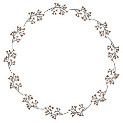 Floral Wreath Frame 