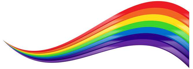 Rainbow color design element