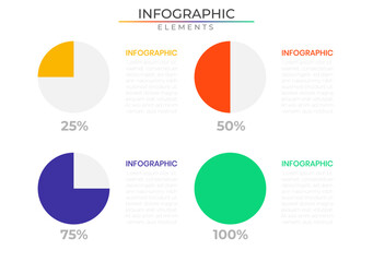 Diagram infographic elements concept design vector with icons. Business workflow network project template for presentation and report.