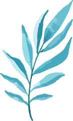 watercolor floral art set minimal style