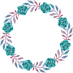 watercolor floral art set minimal style