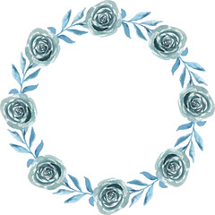 watercolor floral art set minimal style