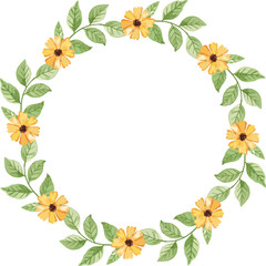 watercolor floral art set minimal style