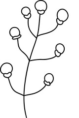 Autumn Holly berries, Autumn or Fall Animal, illustration