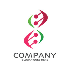 Dna medical Logo in Vector