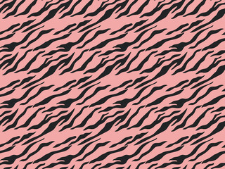 tiger skin animal print fashion collection background zoo safari seamless pet pattern background
