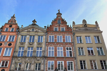 Fototapeta na wymiar Attractions in Gdansk. Ancient European architecture