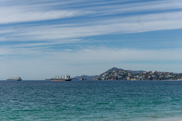paisaje de la playa en manzanillo Colima, México 