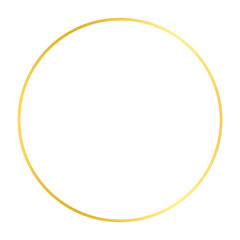 Gold Abstract Shape Outline