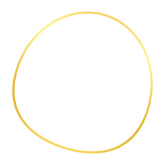Gold Abstract Shape Outline