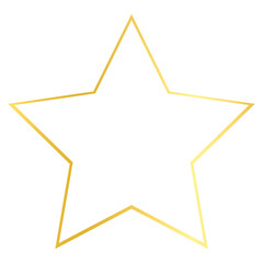 Obraz premium Gold Abstract Shape Outline