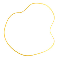 Gold Abstract Shape Outline