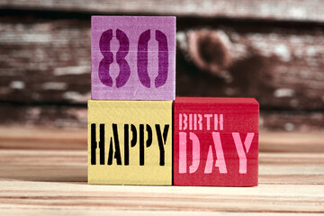 Glückwunsch zum 80 Geburtstag