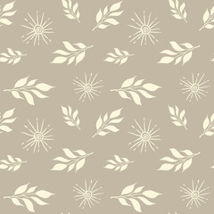 Vintage floral seamless pattern in pastel color