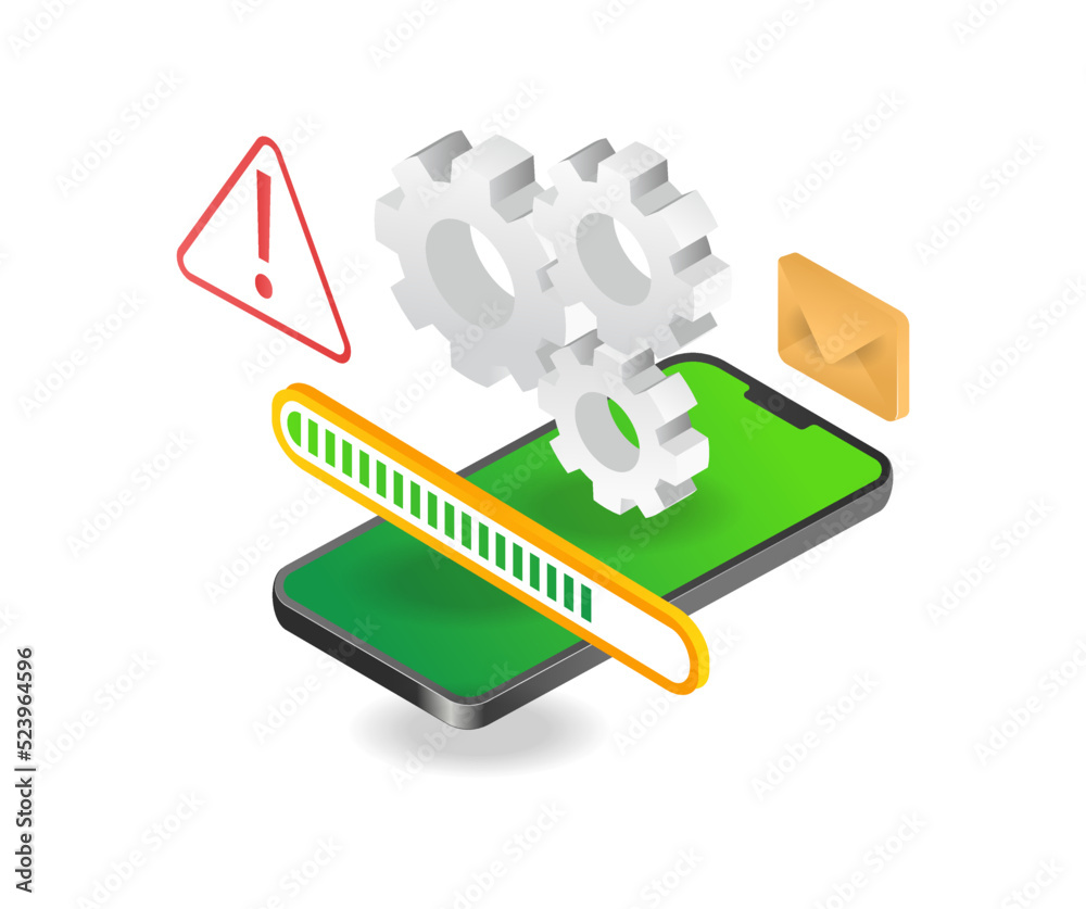 Poster smartphone application upgrade process