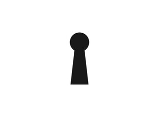 Keyhole icon for graphic design projects.