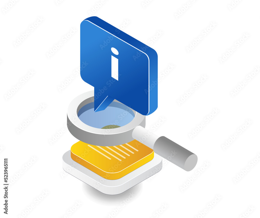 Aufkleber searching for information in data article