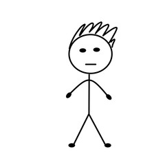 pictogram person, various poses, sketch drawing, stick figures people
