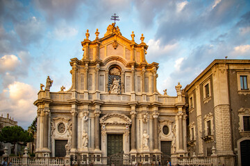 Fototapeta na wymiar Catania, ciudad barroca (UNESCO). Sicilia (Italia)